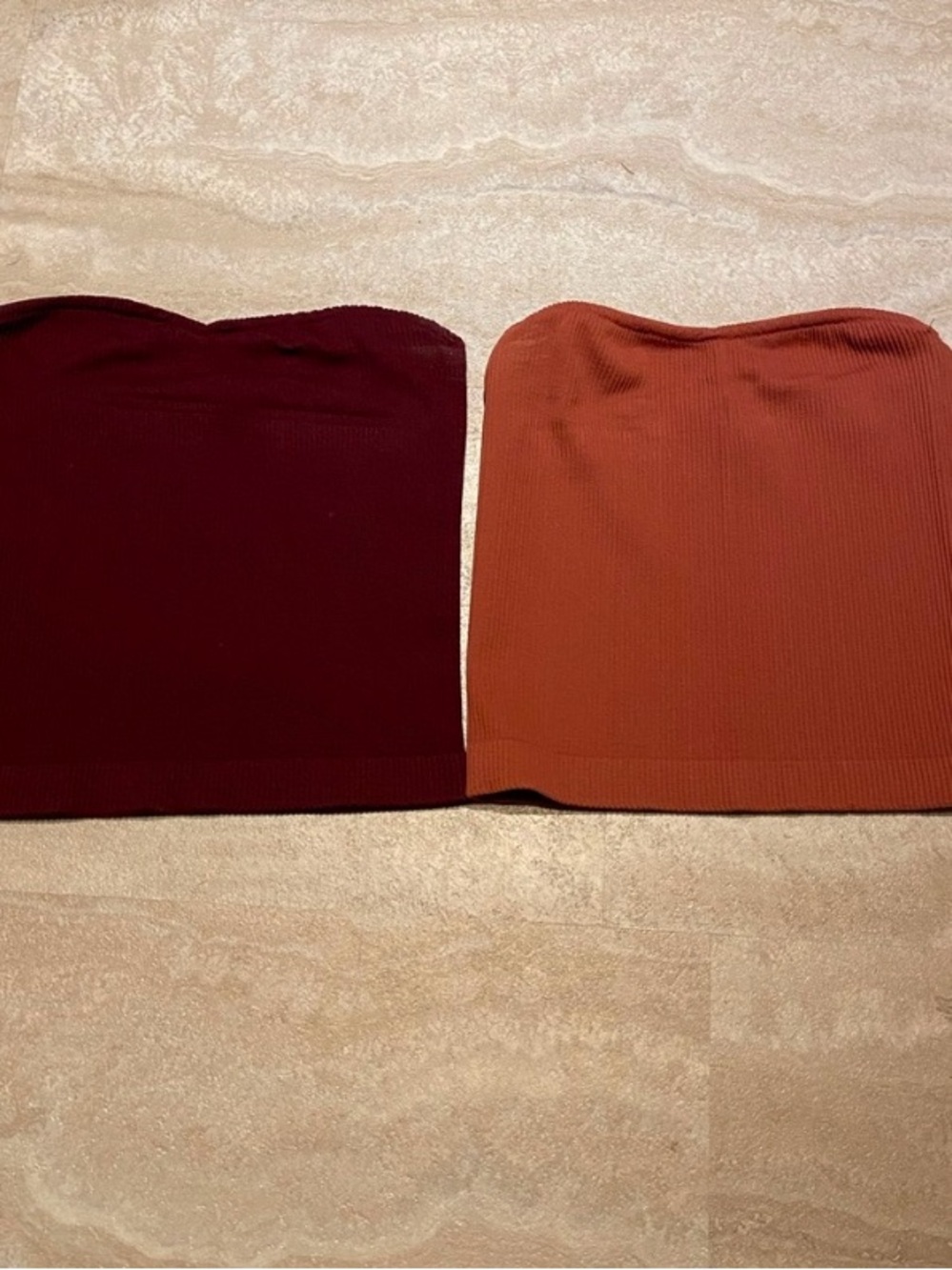 Dynamite Ribbed Strapless Crop Tops 2/$20